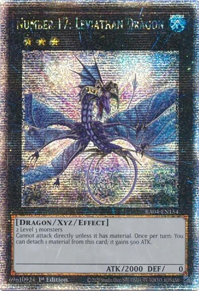 Number 17: Leviathan Dragon (Quarter Century Secret Rare) (RA04-EN154) - Quarter Century Secret Rare