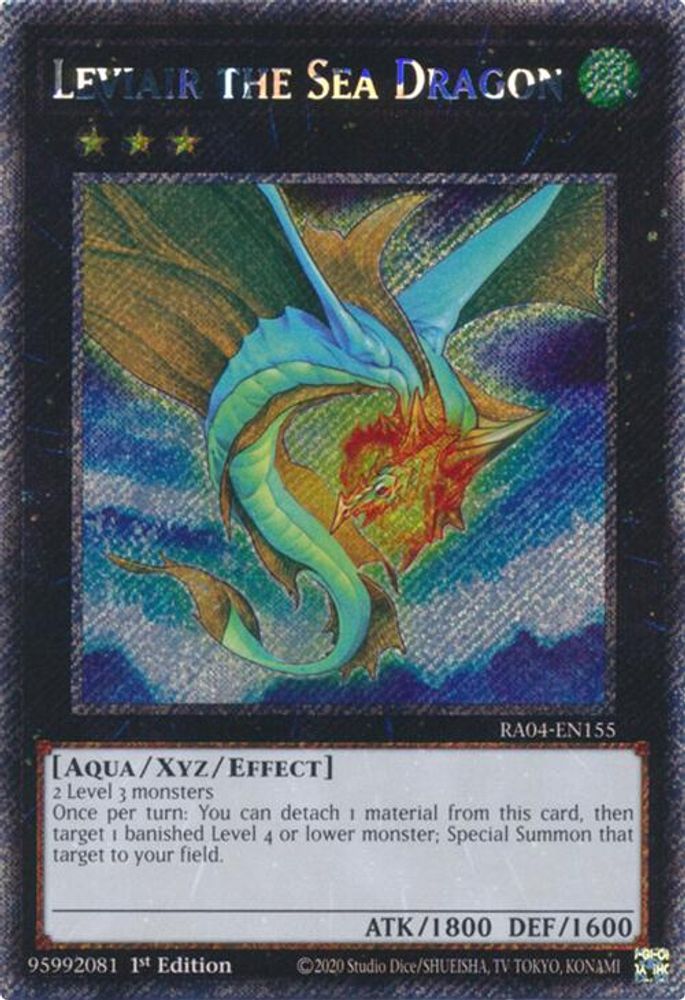 Leviair the Sea Dragon (Platinum Secret Rare) (RA04-EN155) - Platinum Secret Rare