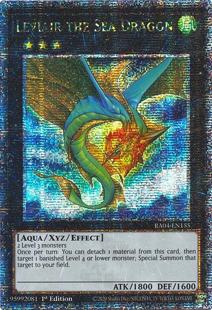 Leviair the Sea Dragon (Quarter Century Secret Rare) (RA04-EN155) - Quarter Century Secret Rare