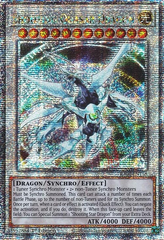 Shooting Quasar Dragon (Quarter Century Secret Rare) (RA04-EN158) - Quarter Century Secret Rare