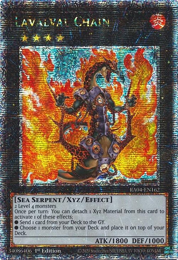 Lavalval Chain (Quarter Century Secret Rare) (RA04-EN162) - Quarter Century Secret Rare