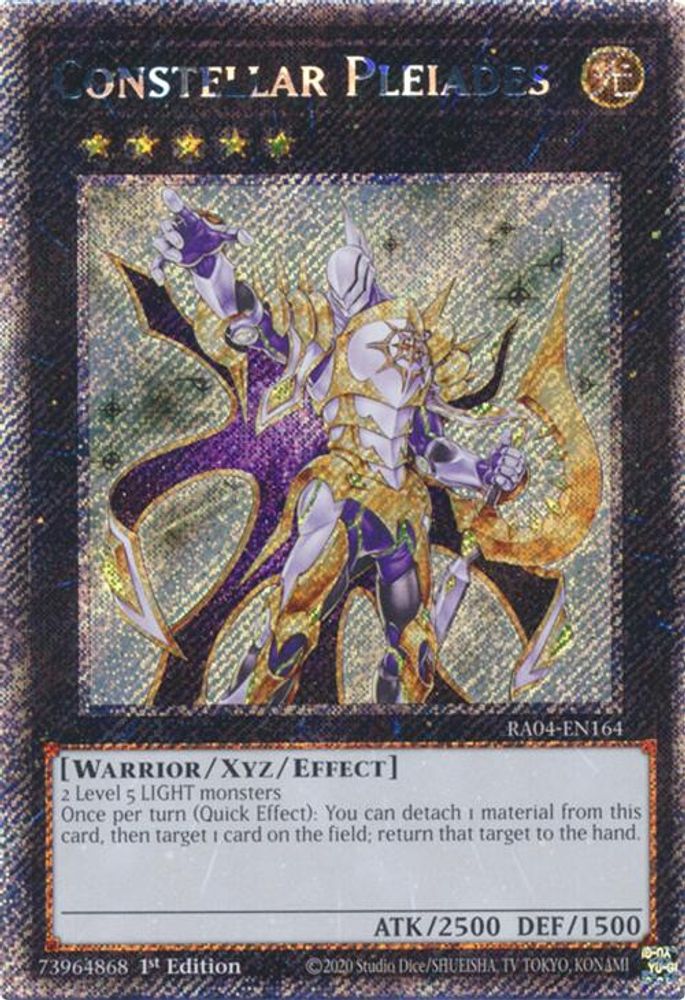 Constellar Pleiades (Platinum Secret Rare) (RA04-EN164) - Platinum Secret Rare