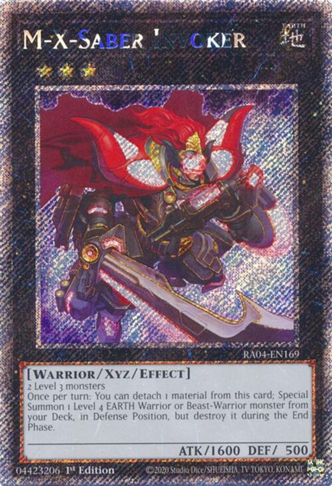 M-X-Saber Invoker (Platinum Secret Rare) (RA04-EN169) - Platinum Secret Rare