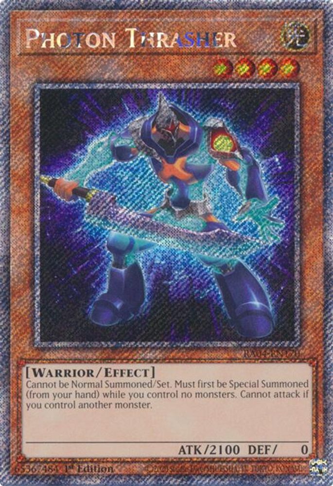 Photon Thrasher (Platinum Secret Rare) (RA04-EN170) - Platinum Secret Rare