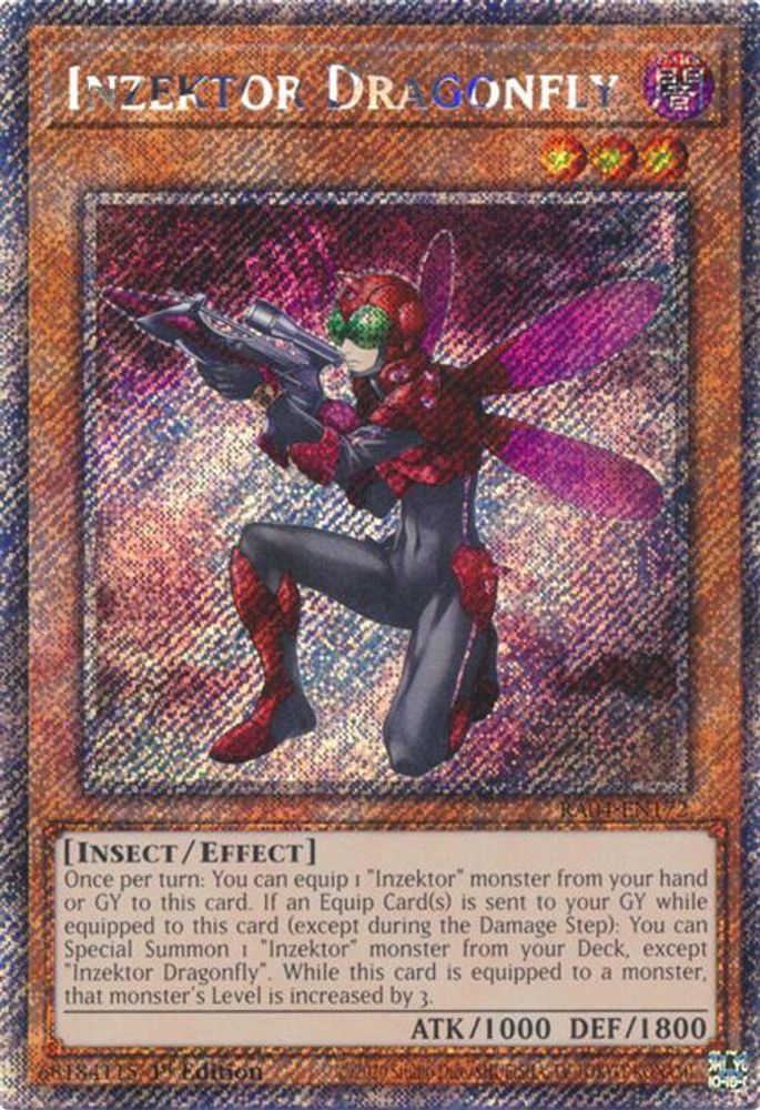Inzektor Dragonfly (Platinum Secret Rare) (RA04-EN172) - Platinum Secret Rare
