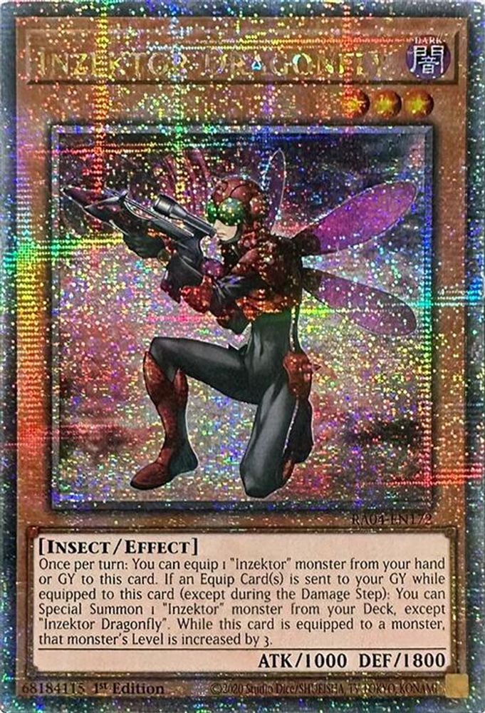 Inzektor Dragonfly (Quarter Century Secret Rare) (RA04-EN172) - Quarter Century Secret Rare