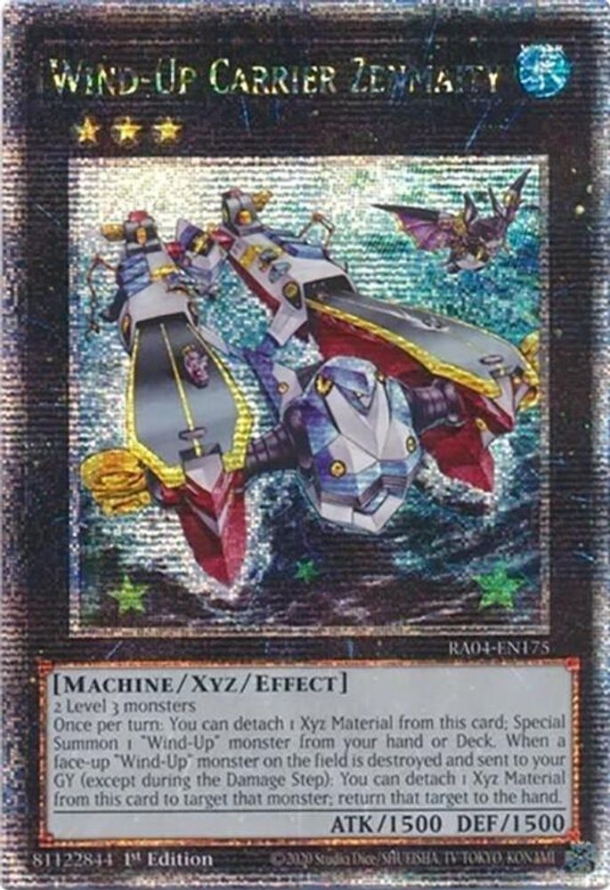 Wind-Up Carrier Zenmaity (Quarter Century Secret Rare) (RA04-EN175) - Quarter Century Secret Rare