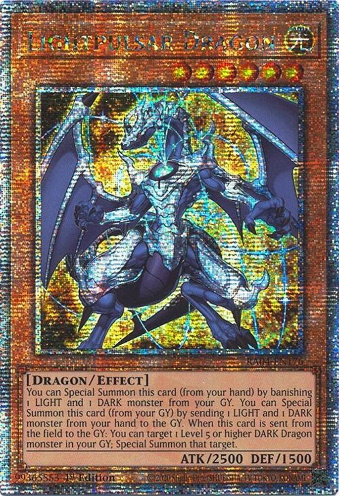 Lightpulsar Dragon (Quarter Century Secret Rare) (RA04-EN176) - Quarter Century Secret Rare