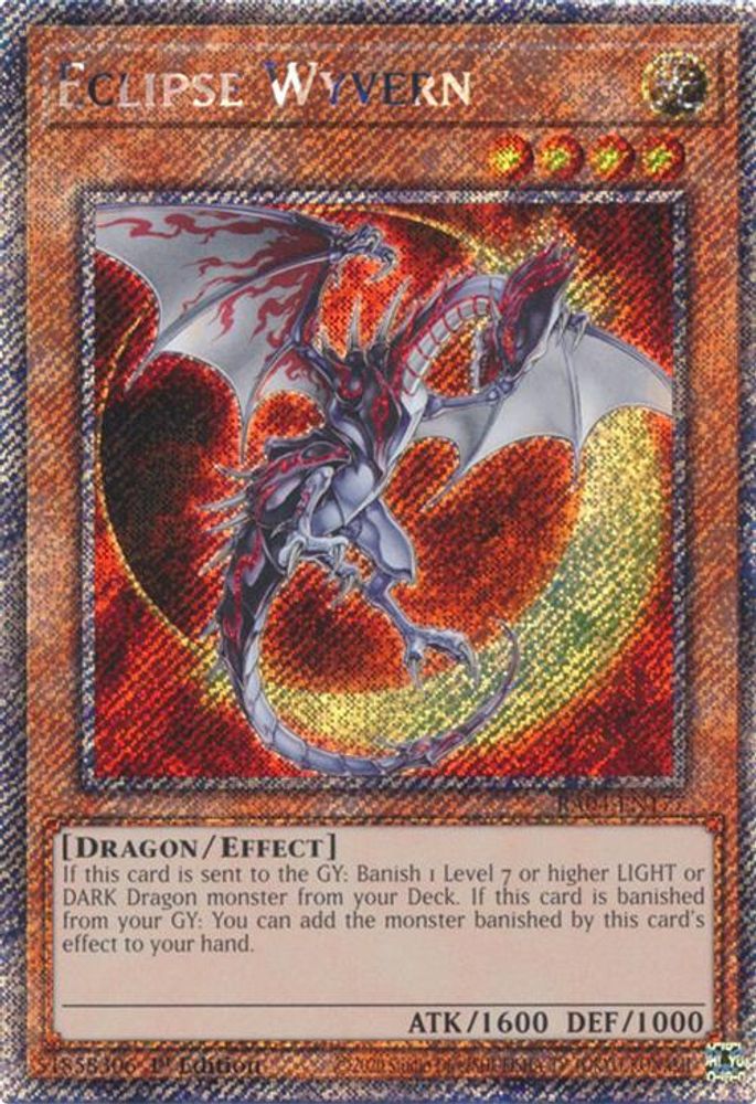 Eclipse Wyvern (Platinum Secret Rare) (RA04-EN177) - Platinum Secret Rare