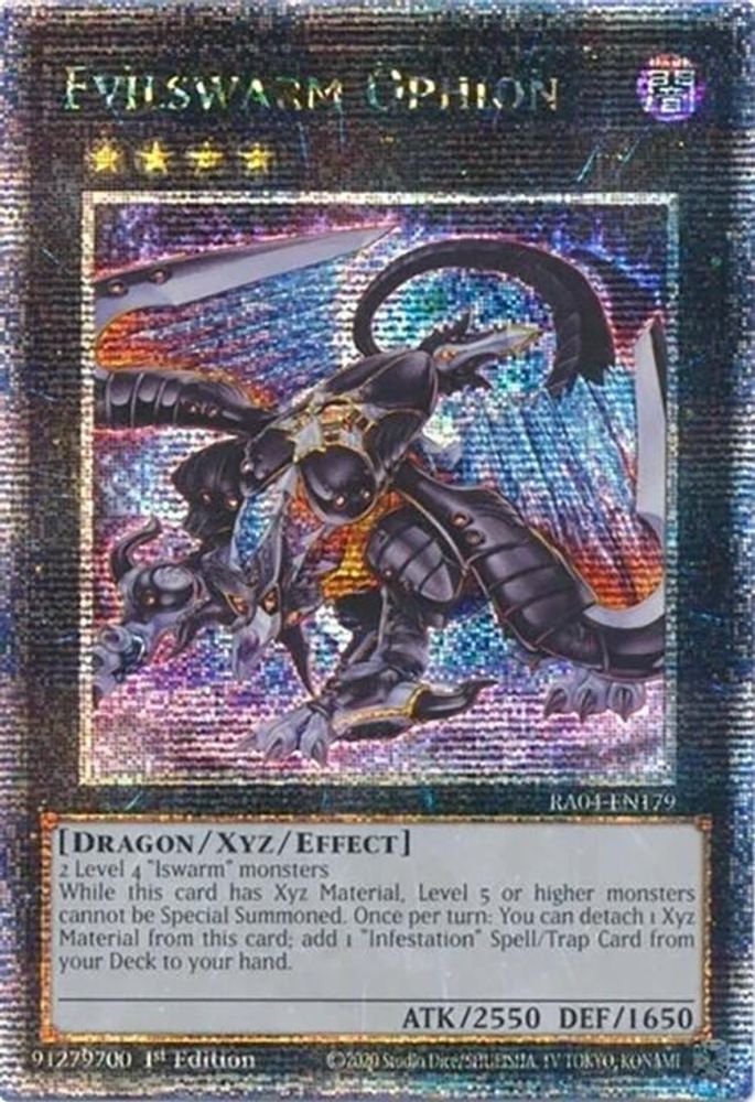 Evilswarm Ophion (Quarter Century Secret Rare) (RA04-EN179) - Quarter Century Secret Rare