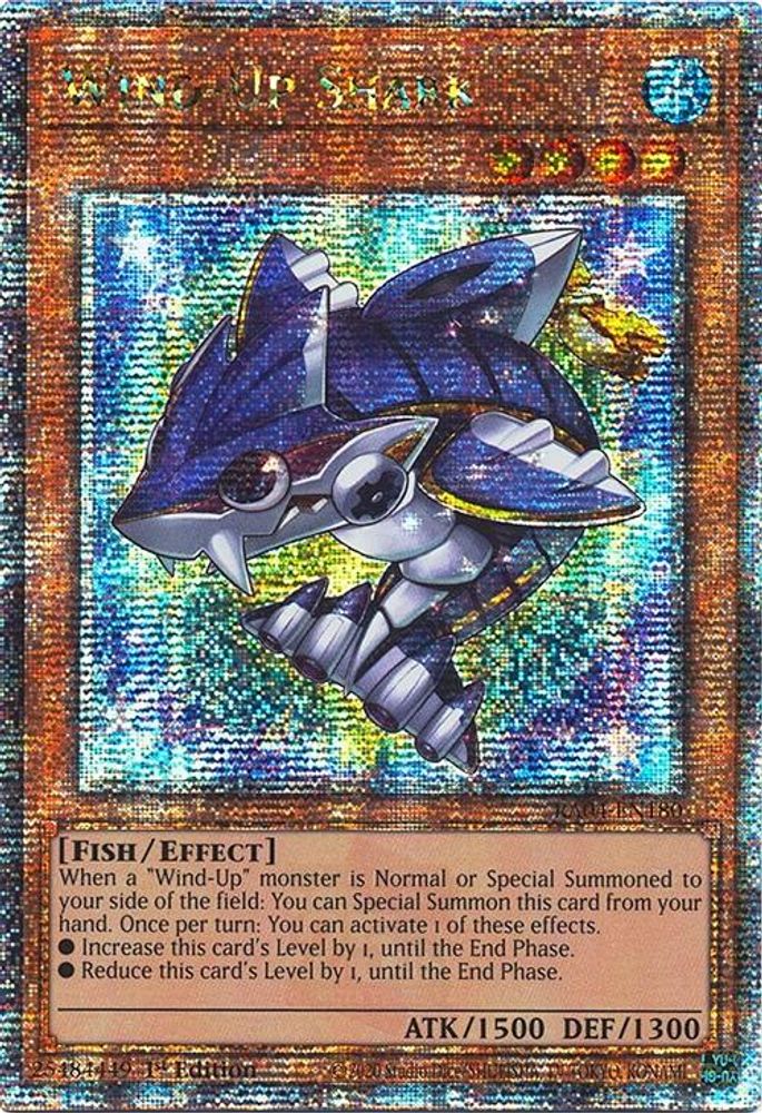 Wind-Up Shark (Quarter Century Secret Rare) (RA04-EN180) - Quarter Century Secret Rare