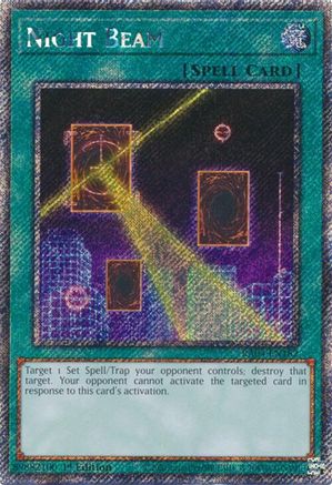 Night Beam (Platinum Secret Rare) (RA04-EN182) - Quarter Century Stampede 1st Edition
