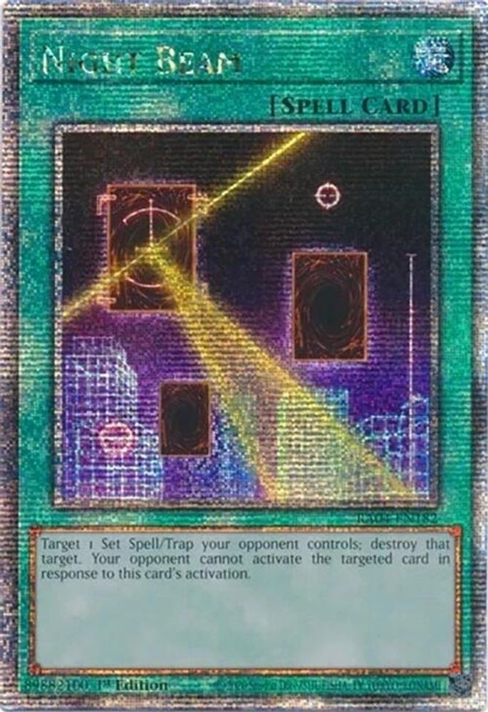 Night Beam (Quarter Century Secret Rare) (RA04-EN182) - Quarter Century Secret Rare