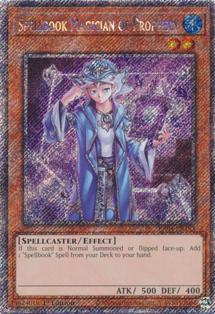 Spellbook Magician of Prophecy (Platinum Secret Rare) (RA04-EN183) - Platinum Secret Rare