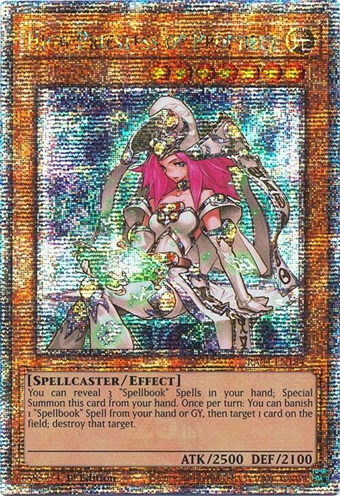 High Priestess of Prophecy (Quarter Century Secret Rare) (RA04-EN184) - Quarter Century Secret Rare