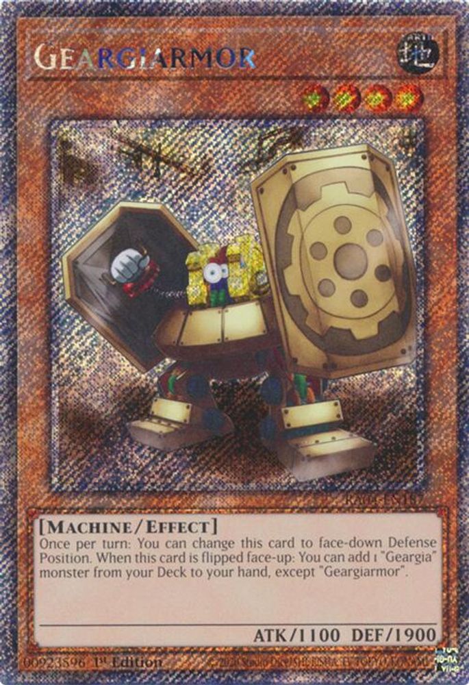 Geargiarmor (Platinum Secret Rare) (RA04-EN187) - Platinum Secret Rare