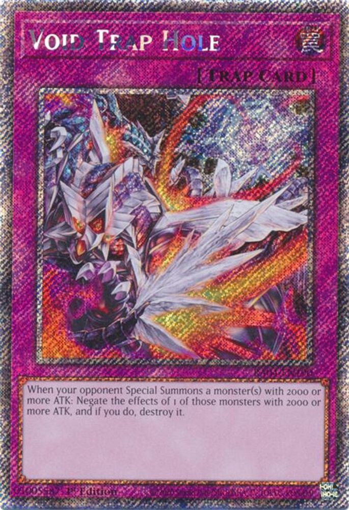 Void Trap Hole (Platinum Secret Rare) (RA04-EN190) - Platinum Secret Rare