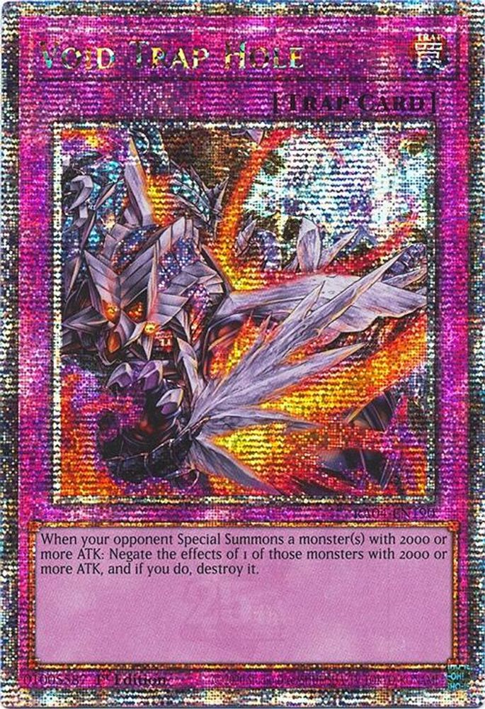 Void Trap Hole (Quarter Century Secret Rare) (RA04-EN190) - Quarter Century Secret Rare
