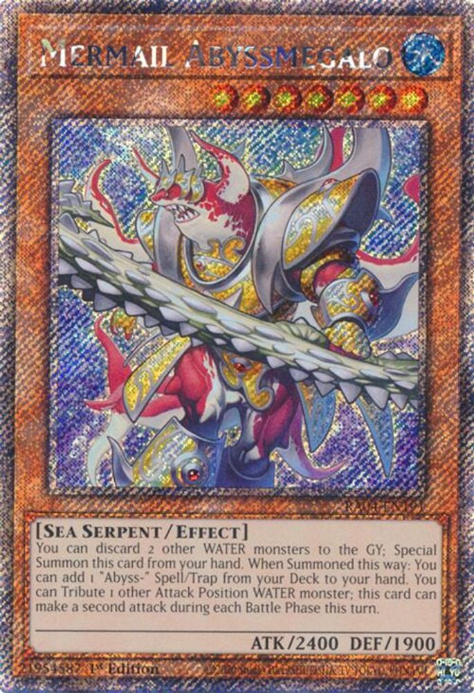 Mermail Abyssmegalo (Platinum Secret Rare) (RA04-EN191) - Platinum Secret Rare