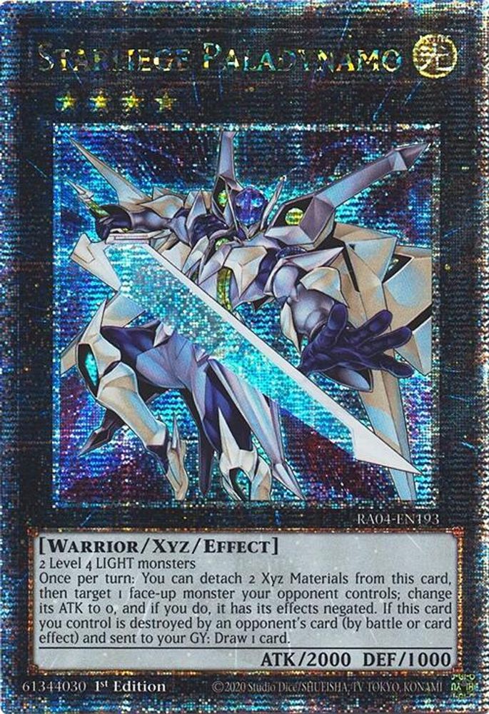 Starliege Paladynamo (Quarter Century Secret Rare) (RA04-EN193) - Quarter Century Secret Rare