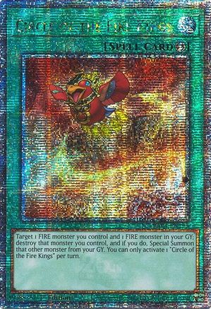 Circle of the Fire Kings (Quarter Century Secret Rare) (RA04-EN195) - Quarter Century Stampede 1st Edition