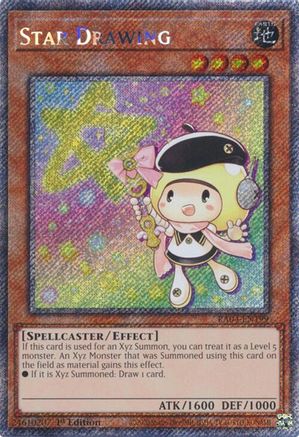 Star Drawing (Platinum Secret Rare) (RA04-EN199) - Quarter Century Stampede 1st Edition