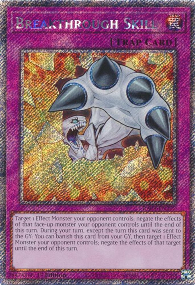 Breakthrough Skill (Platinum Secret Rare) (RA04-EN202) - Platinum Secret Rare