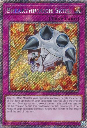 Breakthrough Skill (Platinum Secret Rare) (RA04-EN202) - Quarter Century Stampede 1st Edition