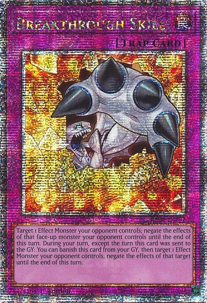 Breakthrough Skill (Quarter Century Secret Rare) (RA04-EN202) - Quarter Century Secret Rare