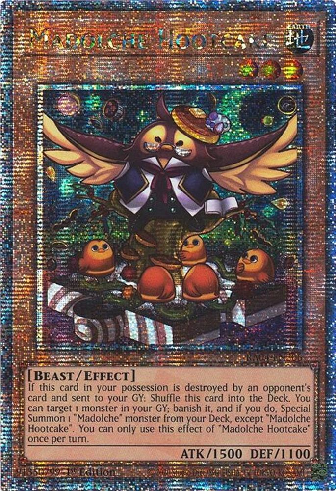 Madolche Hootcake (Quarter Century Secret Rare) (RA04-EN206) - Quarter Century Secret Rare