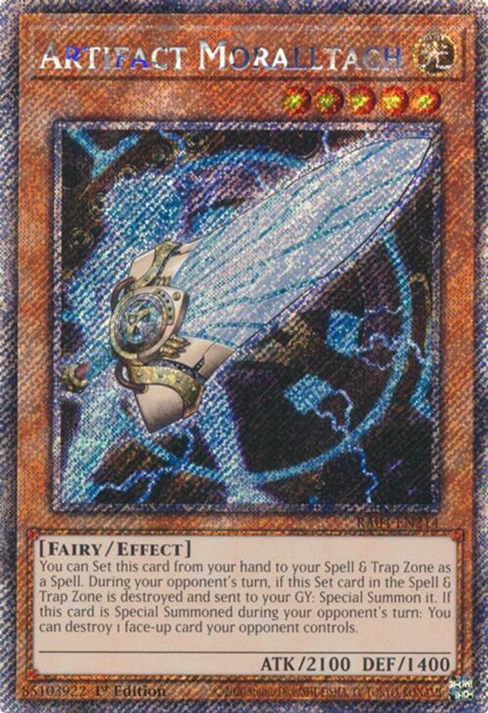 Artifact Moralltach (Platinum Secret Rare) (RA04-EN214) - Platinum Secret Rare
