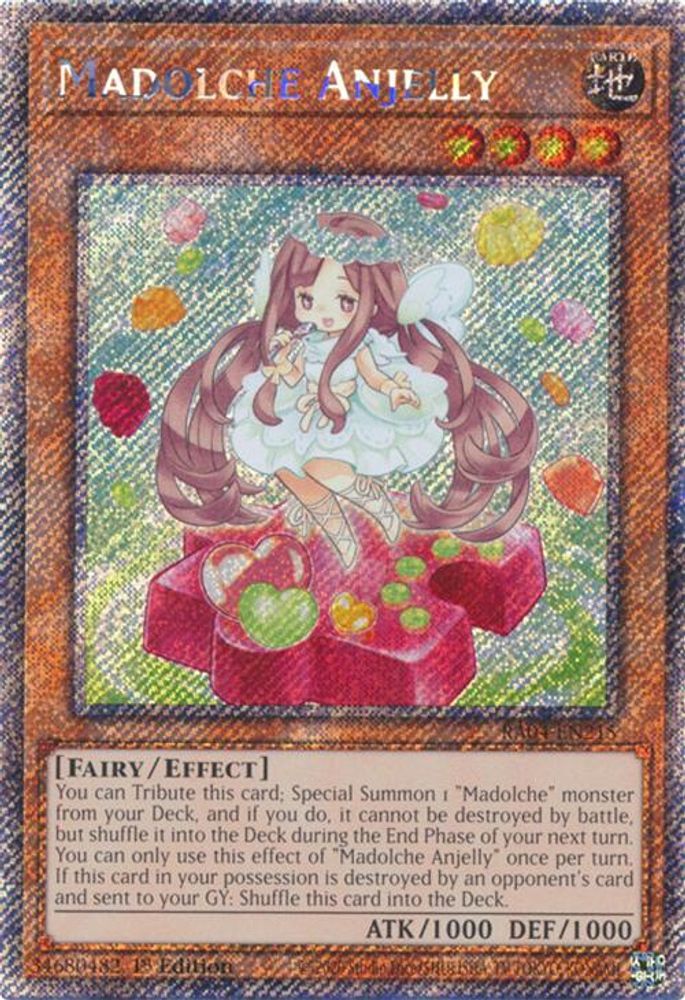 Madolche Anjelly (Platinum Secret Rare) (RA04-EN215) - Platinum Secret Rare