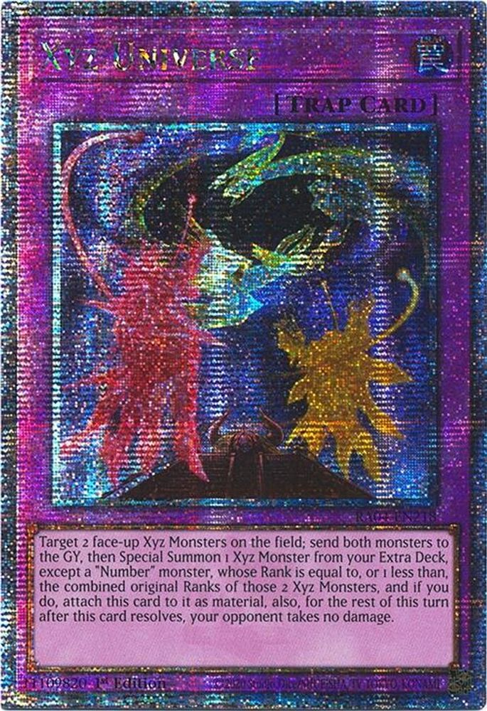 Xyz Universe (Quarter Century Secret Rare) (RA04-EN218) - Quarter Century Secret Rare