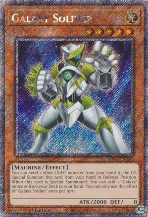 Galaxy Soldier (Platinum Secret Rare) (RA04-EN219) - Quarter Century Stampede 1st Edition