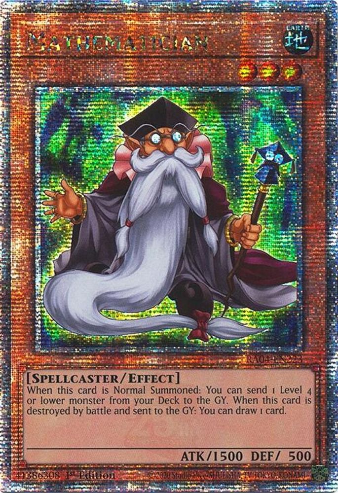 Mathematician (Quarter Century Secret Rare) (RA04-EN223) - Quarter Century Secret Rare