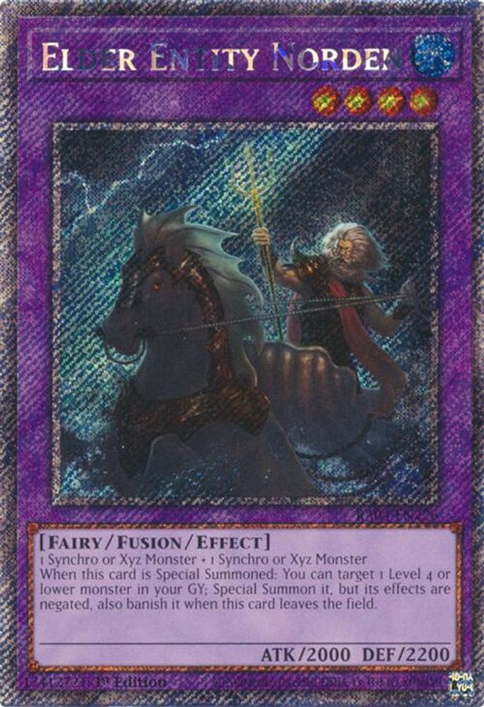 Elder Entity Norden (Platinum Secret Rare) (RA04-EN226) - Platinum Secret Rare