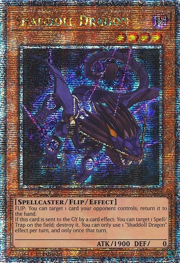 Shaddoll Dragon (Quarter Century Secret Rare) (RA04-EN228) - Quarter Century Secret Rare
