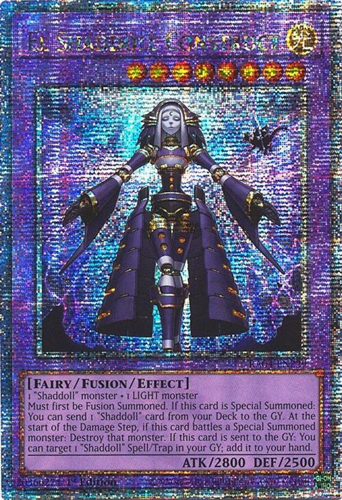 El Shaddoll Construct (Quarter Century Secret Rare) (RA04-EN229) - Quarter Century Secret Rare