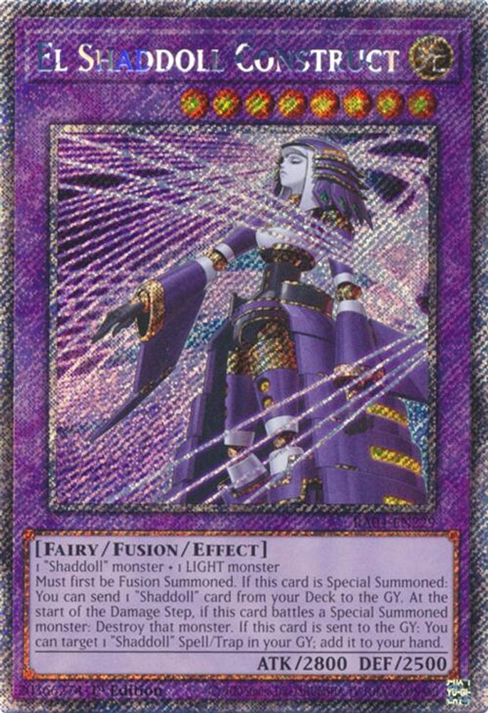 El Shaddoll Construct (Platinum Secret Rare) (Alternate Art) (RA04-EN229) - Platinum Secret Rare