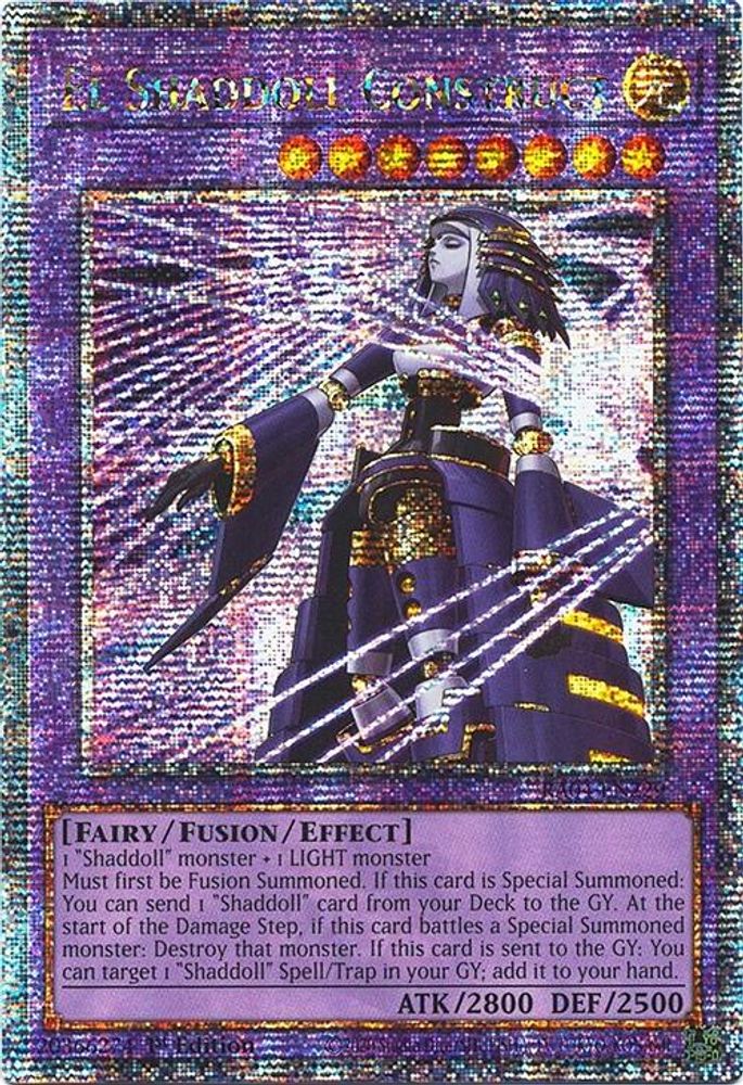 El Shaddoll Construct (Quarter Century Secret Rare) (Alternate Art) (RA04-EN229) - Quarter Century Secret Rare