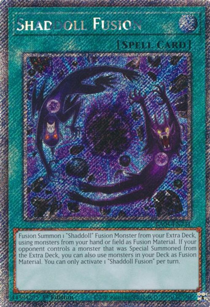 Shaddoll Fusion (Platinum Secret Rare) (RA04-EN231) - Platinum Secret Rare
