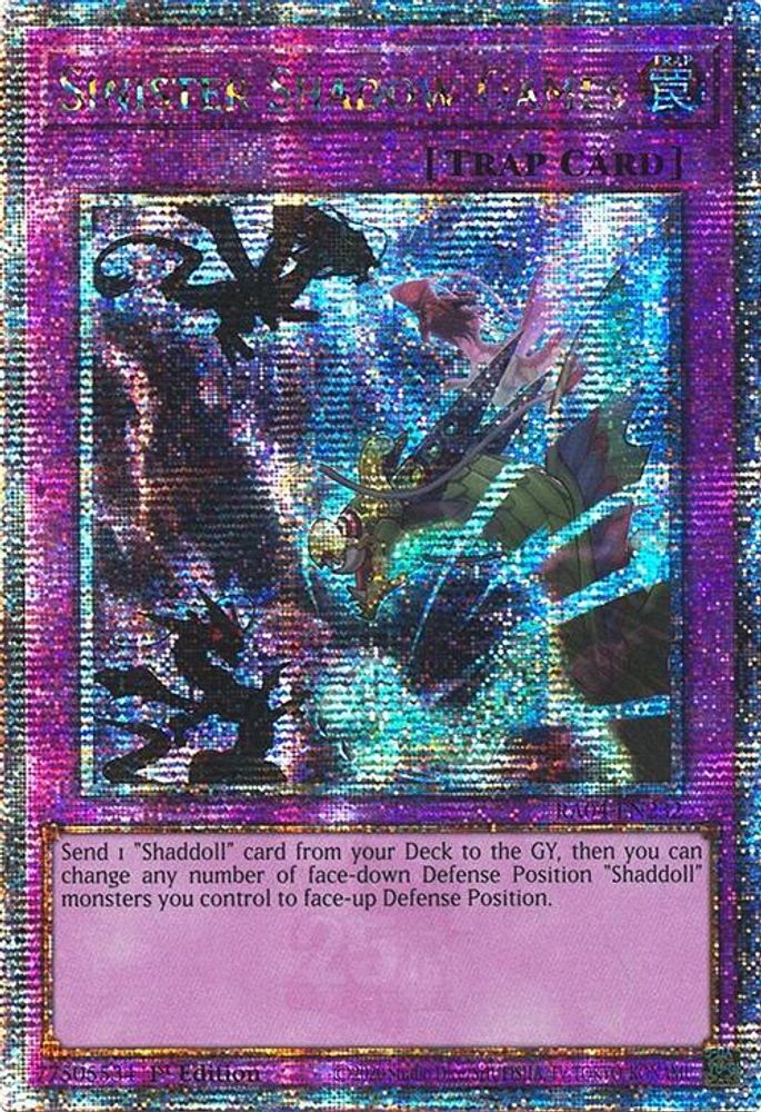Sinister Shadow Games (Quarter Century Secret Rare) (RA04-EN232) - Quarter Century Secret Rare