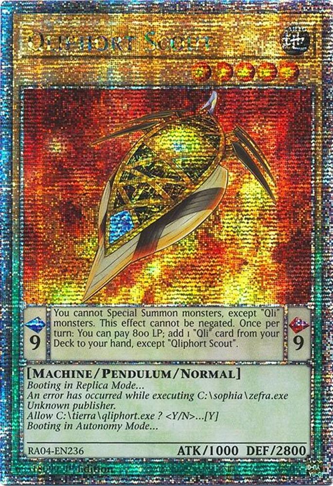 Qliphort Scout (Quarter Century Secret Rare) (RA04-EN236) - Quarter Century Secret Rare