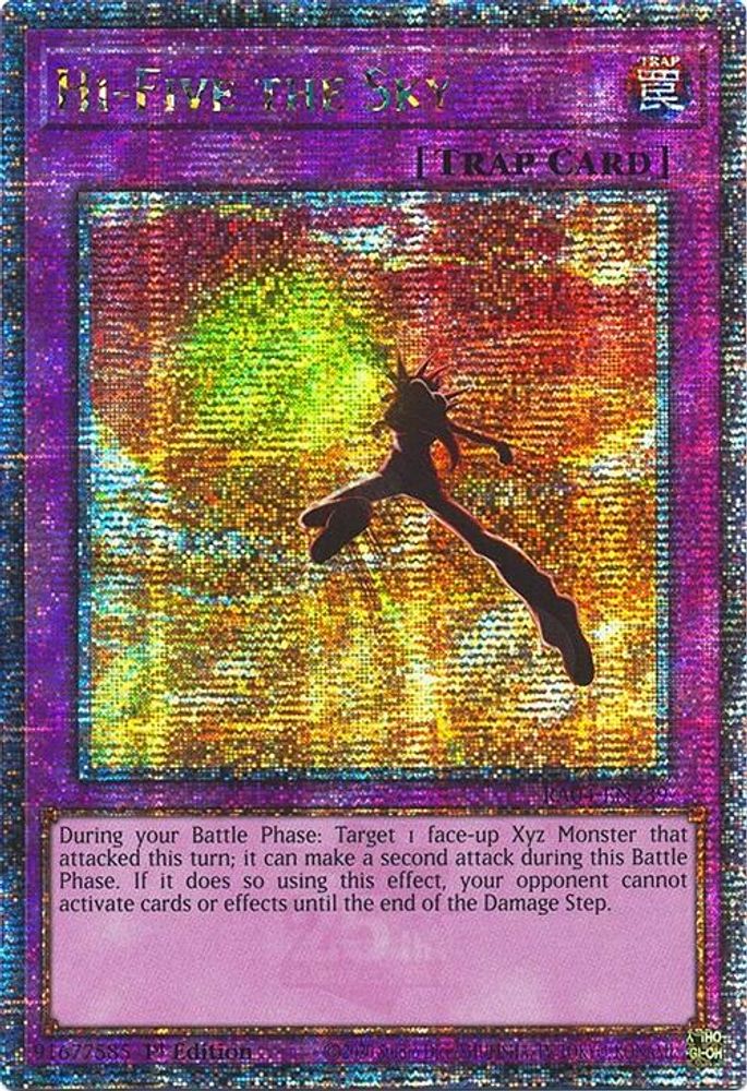 Hi-Five the Sky (Quarter Century Secret Rare) (RA04-EN239) - Quarter Century Secret Rare