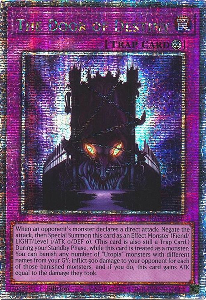 The Door of Destiny (Quarter Century Secret Rare) (RA04-EN240) - Quarter Century Secret Rare