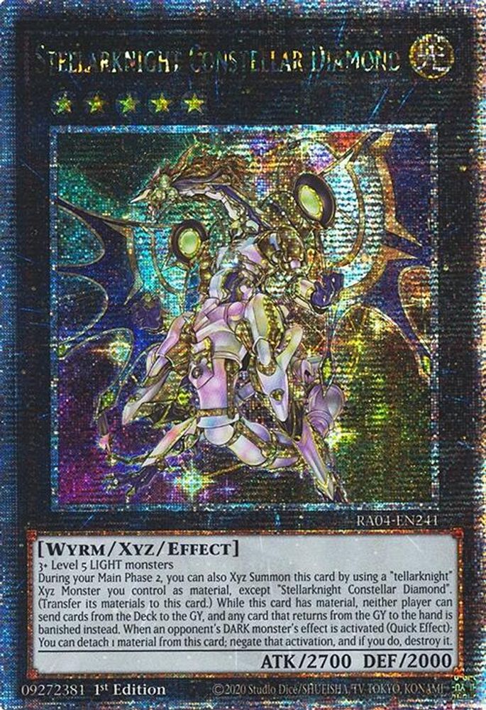 Stellarknight Constellar Diamond (Quarter Century Secret Rare) (RA04-EN241) - Quarter Century Secret Rare