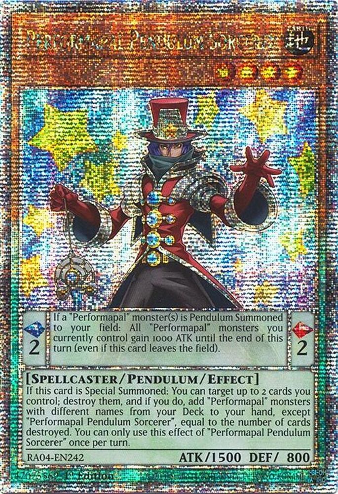 Performapal Pendulum Sorcerer (Quarter Century Secret Rare) (RA04-EN242) - Quarter Century Secret Rare