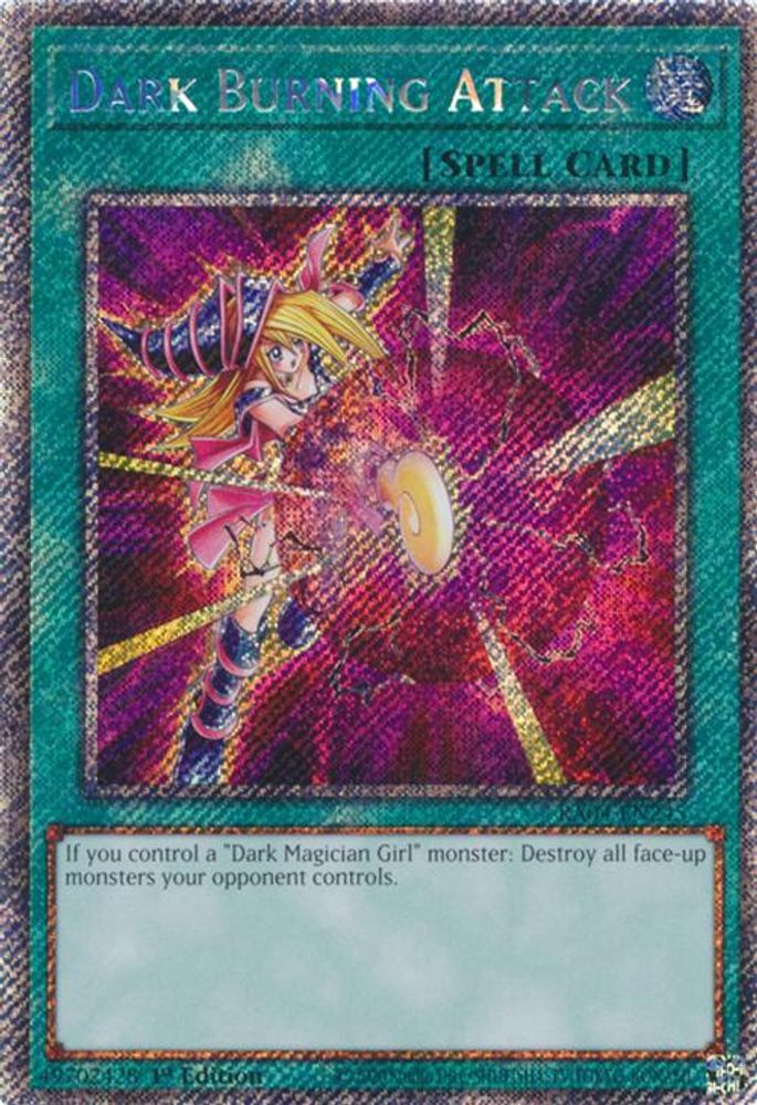 Dark Burning Attack (Platinum Secret Rare) (RA04-EN245) - Platinum Secret Rare