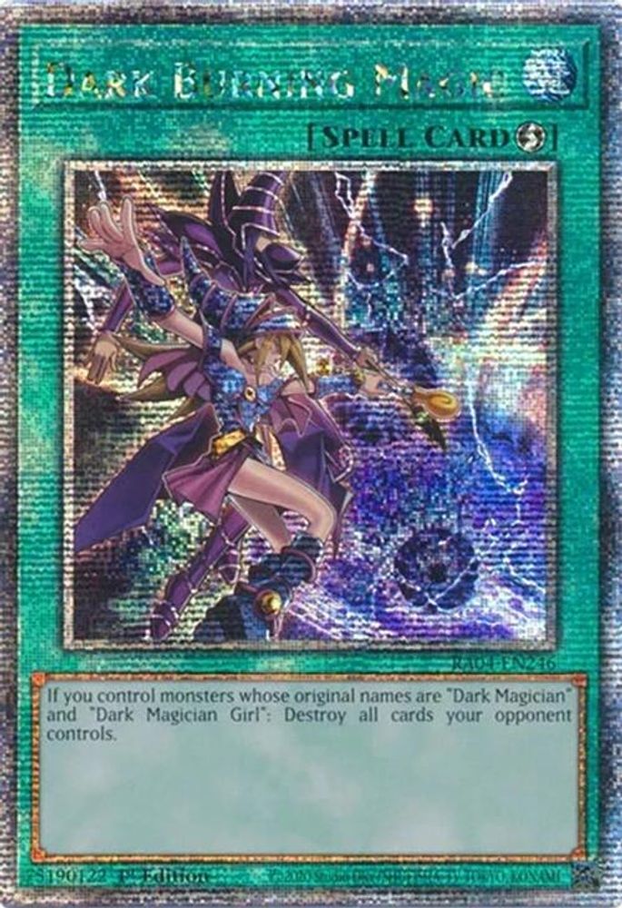 Dark Burning Magic (Quarter Century Secret Rare) (RA04-EN246) - Quarter Century Secret Rare