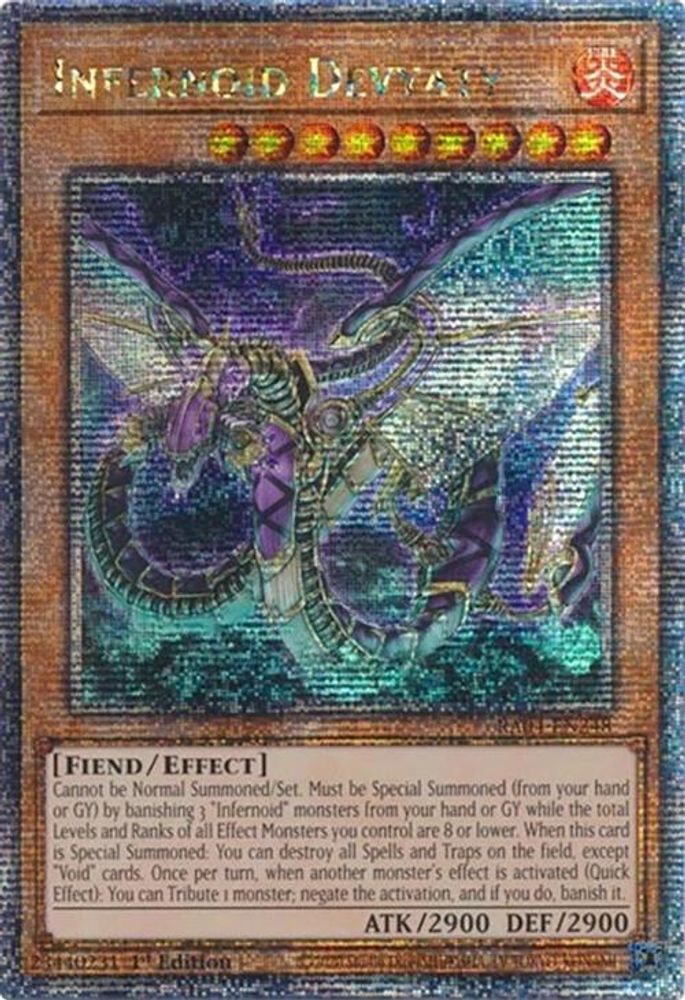 Infernoid Devyaty (Quarter Century Secret Rare) (RA04-EN248) - Quarter Century Secret Rare